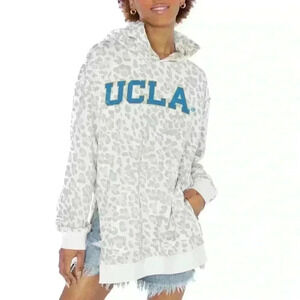 NWT Women's Gameday Couture White UCLA Bruins Leopard Print pullover